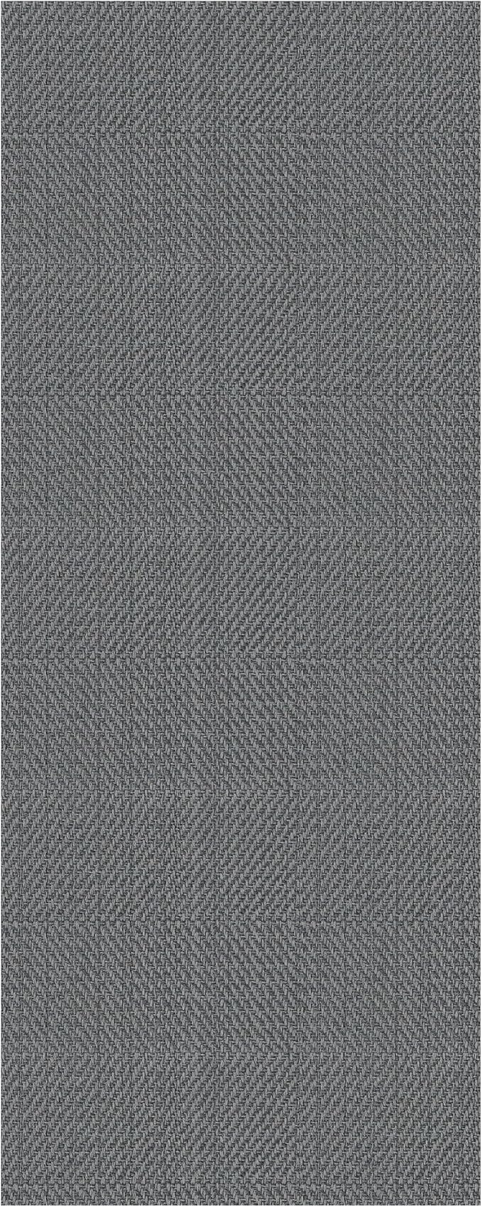 IOHOUZE Washable Runner Rug 2x5 Non Slip Runners for Hallways Entryway Runner Indoor, Kitchen Throw Rug Woven Cotton Floor Carpet for Hall Entrance Bedroom, Charcoal/Dark Grey