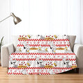Peanuts® Snoopy Throw Blanket 70 in x 50 in – Soft Cozy Plush for Couch, Bed & Travel - Pizza, (Officially Licensed Product) by Franco
