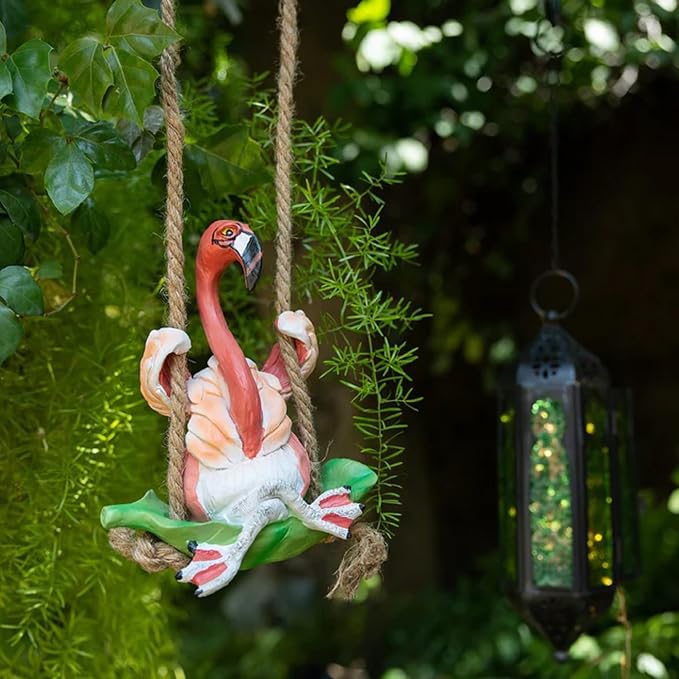Blue Sky Ceramics Flamingo Garden Swinger, Multi (20487)