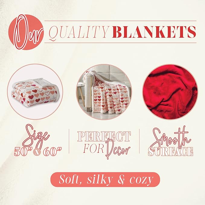 Elegant Comfort Reversible, Printed Sherpa Throw Blanket, All-Season Blanket- Super Soft, Cozy and Plush- Decorative Throw, Perfect for Lounging, 50 x 60 inches, Isabella Sherpa Throw Blanket