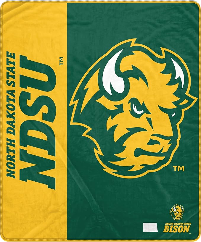 Proformance Home NCAA North Dakota State Bisons Endzone Ultra Soft Tailgate Throw