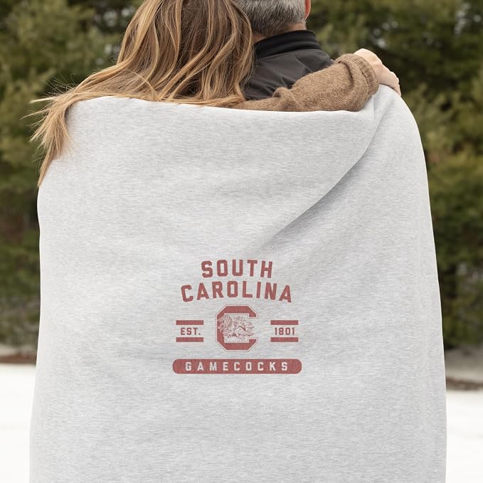 Logo Brands NCAA Sweatshirt Blanket - Officially Licensed Soft Throw Blanket for Fans, Cozy Game Day Blanket, Vintage-Style, Great Gift for Students & Alumni