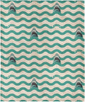 Northwest Jaws Psychedelic Sea Silk Touch Throw Blanket 60x80 inches