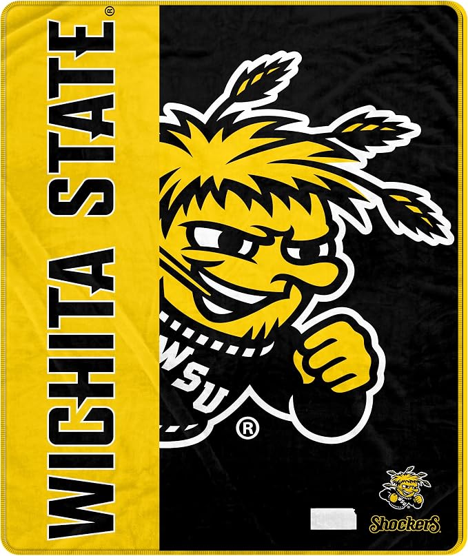 Proformance Home NCAA Wichita State Shockers Endzone Ultra Soft Tailgate Throw