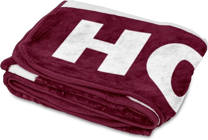 Logo Brands NCAA Raschel Throw Blanket – 50 x 60 Soft Fleece Blanket, Officially Licensed Collegiate Design, Cozy Throw for Tailgating, Game Day, & Home Décor