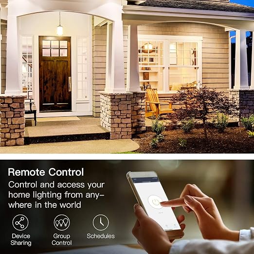 TREATLIFE 3-Way Smart Light Switch, 2.4GHz WiFi Smart Switch Compatible with Alexa, Google Home & SmartThings, Remote Control, Scheduling, Neutral Wire Required, 1 Pack