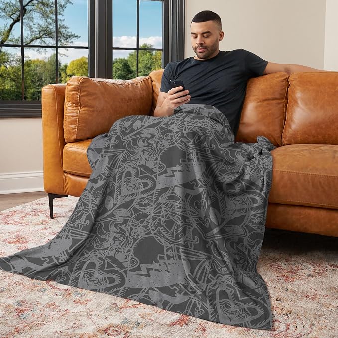 Disney Descend 4 Silk Touch Throw, Royal, 50 x 60 inches