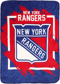 Northwest NHL New York Rangers Micro Raschel Throw Blanket, 46" x 60", Dimensional