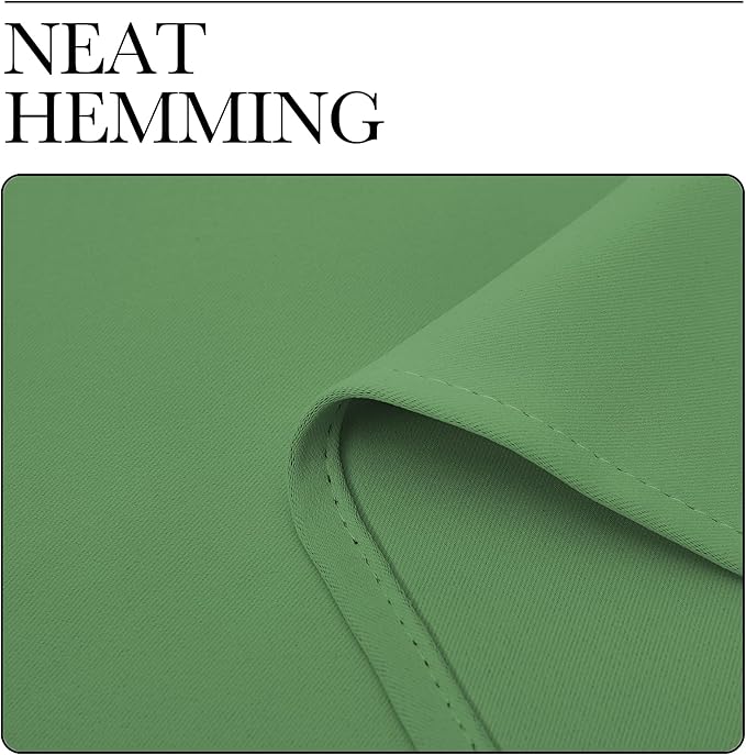NICETOWN Room Darkening Curtains for Bedroom, Froest Green, Set of 2 Panels, 62 x 84 Inch, Triple Weave Home Decoration Thermal Insulated Solid Drapes for Patio Door