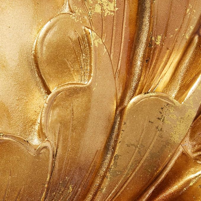 Design Toscano Enlightened Deities Wall Sculptures: Guan Yin, 12 Inch, Gold