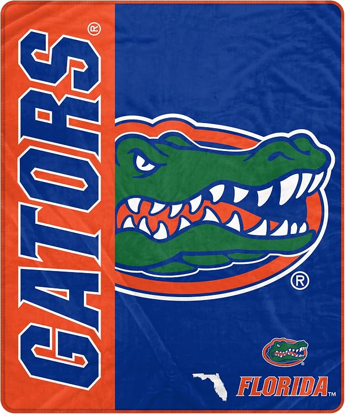 Proformance Home NCAA Florida Gators Endzone Ultra Soft Tailgate Throw