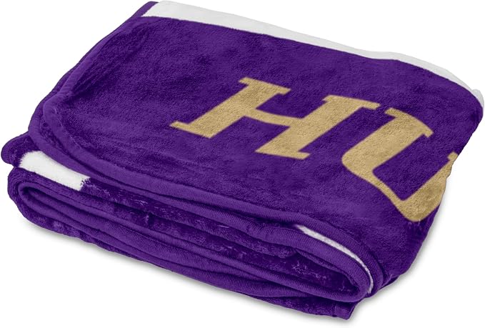 Logo Brands NCAA Raschel Throw Blanket – 50 x 60 Soft Fleece Blanket, Officially Licensed Collegiate Design, Cozy Throw for Tailgating, Game Day, & Home Décor