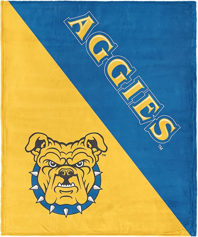 Northwest NCAA Silk Touch Throw Blanket, Ultra Soft Plush Polyester, Lightweight Warm Decorative Fan Gift, 46 x 60 in