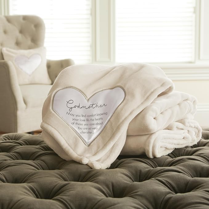 Pavilion Gift Company - Godmother Gift Soft Royal Plush Blanket 50x60 Inch