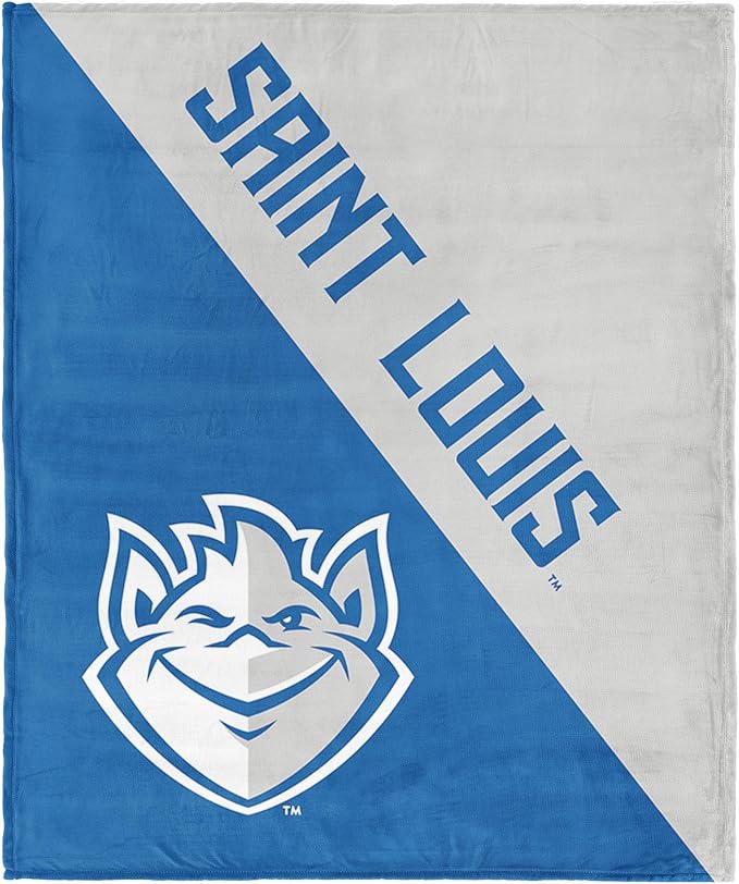 Northwest NCAA Silk Touch Throw Blanket, Ultra Soft Plush Polyester, Lightweight Warm Decorative Fan Gift, 46 x 60 in