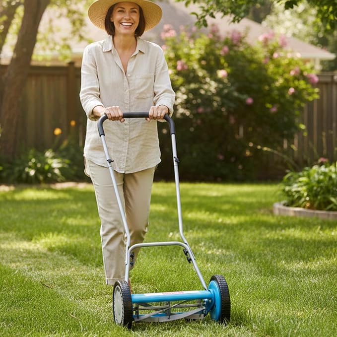 American Lawn Mower 2205-14 14-Inch 5-Blade Reel Lawn Mower, U-Handle