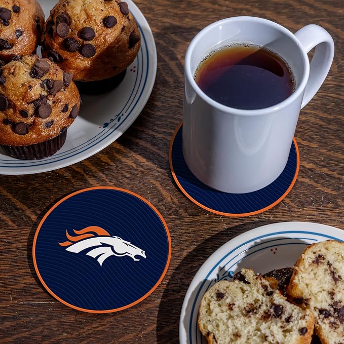 Rico Industries NFL Football Classic Favorites: PVC Coaster Set (4-Pack)