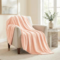 Americanflat 50x60 Fleece Throw Blanket - Soft and Breathable Throw Blanket for Couch, Bed, Chair - Fleece Blankets Perfect for Home, Bedroom, or Outdoor Use - Pink
