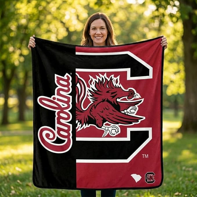 Proformance Home NCAA South Carolina Gamecocks Endzone Ultra Soft Tailgate Throw