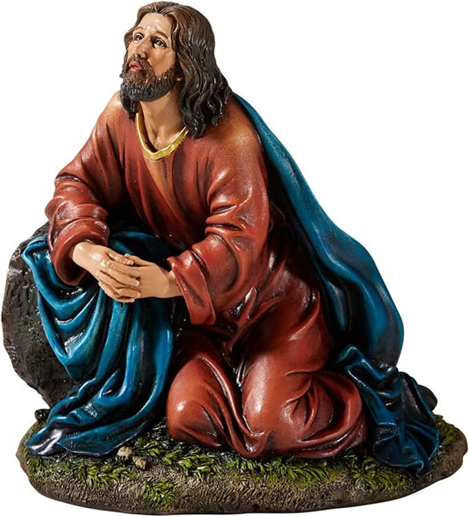 Avalon Gallery Christian Home Décor Hand-Painted Michael Adams Figurine, 5.5-Inch, Agony in Garden