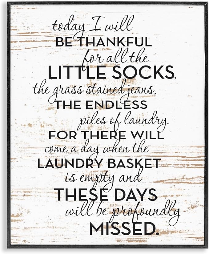 'Rustic Parenthood Phrase'| Framed Giclee Art | Stupell Industries | Black, 24 x 30 Inches, Easy to Hang and Sturdy, Made in USA, by Lettered and Lined