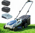 18-Inch 80V Max Brushless Cordless Push Electric Lawn Mower | Includes two batteries and charger; 296Wh total energy and 2-in-1 mowing for routine small-to-