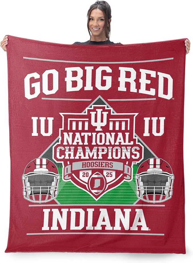 Northwest NCAA Silk Touch Throw Blanket, Ultra Soft Plush Polyester, Lightweight Warm Decorative Fan Gift, 46 x 60 in
