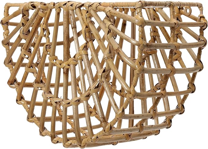 Main + Mesa Woven Cane Wall Pocket, Natural