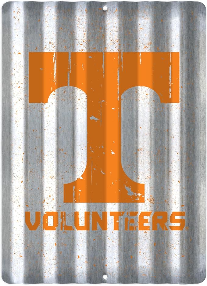 Rico Industries NCAA 12" X 16" Tin Metal Roof Sign