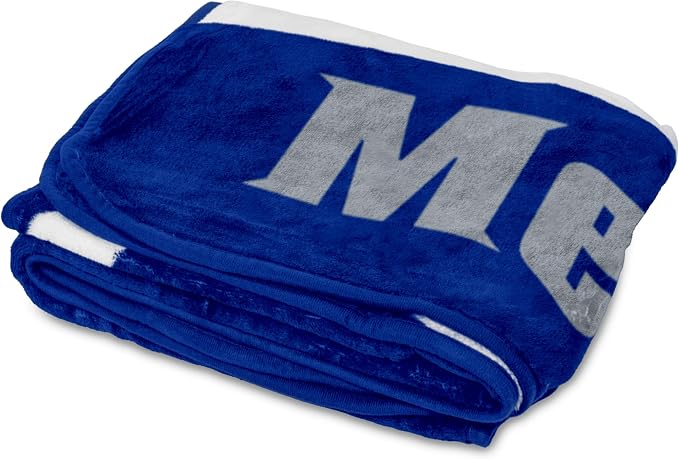 Logo Brands NCAA Raschel Throw Blanket – 50 x 60 Soft Fleece Blanket, Officially Licensed Collegiate Design, Cozy Throw for Tailgating, Game Day, & Home Décor
