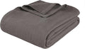 Superior Metro All-Season Cotton Blanket, Woven Blanket for Couch, Bed, Bedding, Farmhouse, Home Essentials, Cute and Cozy Bohemian Blankets, Herringbone Weave, King, Charcoal