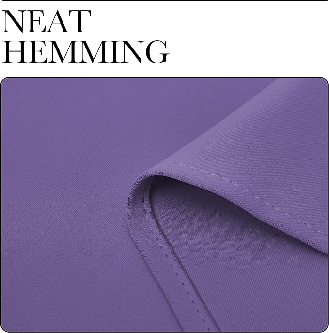 NICETOWN Blackout Curtain Panels for Bedroom, 2 Panels, W42 x L60 inches, Lilac Purple, Thermal Insulated Grommet Top Blackout Draperies and Drapes