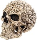 Design Toscano Skull's Soul Ghosts Jewelry Stash Box Halloween Decor, 4 inches wide, 6 inches tall, Cast Stone Resin, Full Color Paint