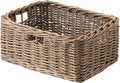 StorageWorks Pantry Baskets, Willow Storage Baskets for Organizing, Shelves, Pantry Organizers and Storage, Light Brown, 15" L x 11" W x 6 ¾"H