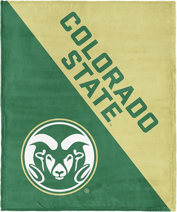 Northwest NCAA Silk Touch Throw Blanket, Ultra Soft Plush Polyester, Lightweight Warm Decorative Fan Gift, 46 x 60 in