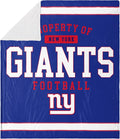 FOCO New York Giants NFL Team Property Of Sherpa Fleece Blanket