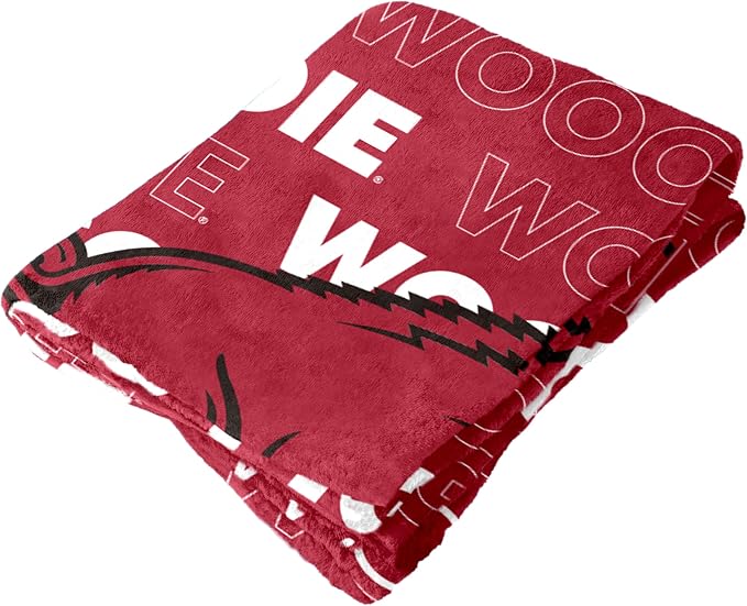 Logo Brands NCAA Classic Fleece Throw Blanket -50” x 60” Ultra-Soft Game Day Blanket with Bold Team Colors & Logo – Cozy College Team Bedding for Fans & Alumni