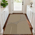Faux Jute Rugs for Entryway, 3' x 5' Indoor Outdoor Rug, Washable Ultra-Thin Non-Slip Area Rug for Foyer, Backdoor, Living Room, Kitchen, Bedroom, Balcony