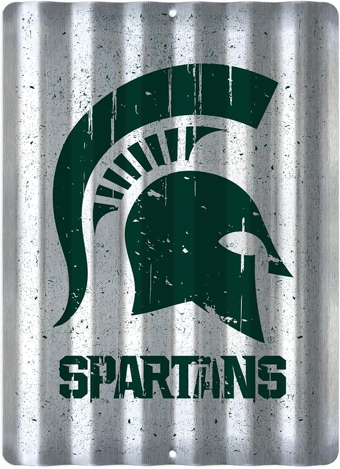 Rico Industries NCAA 12" X 16" Tin Metal Roof Sign