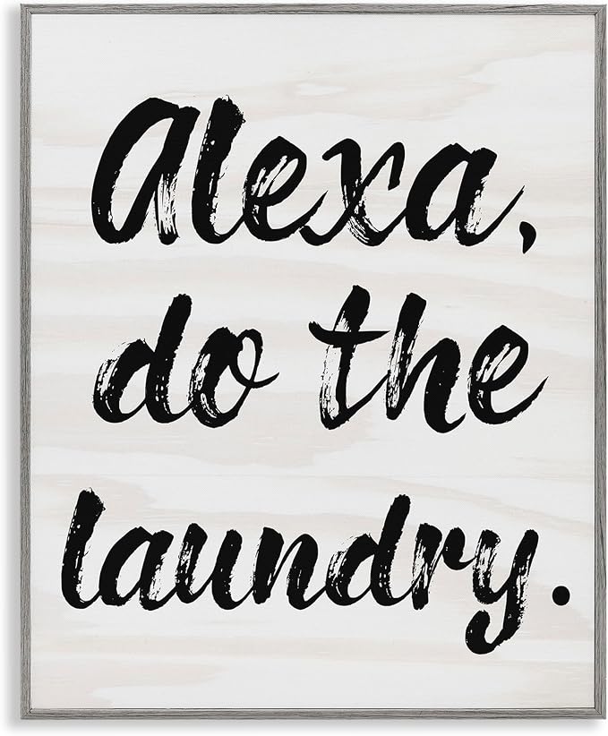 Alexa Do Laundry Comic Pop Culture, 16 x 20 Inch Framed Giclée Print | Stupell Industries · By Lil' Rue · Ready to hang · Great for laundry room decor · Made in USA
