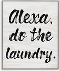 Alexa Do Laundry Comic Pop Culture, 11 x 14 Inch Framed Giclée Print | Stupell Industries · By Lil' Rue · Ready to hang · Great for laundry room decor · Made in USA