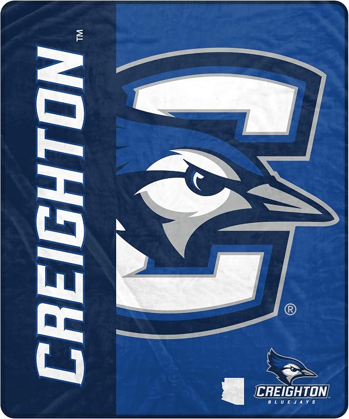 Proformance Home NCAA Creighton Blue Jays Endzone Ultra Soft Tailgate Throw