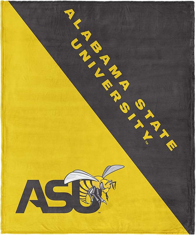 Northwest NCAA Silk Touch Throw Blanket, Ultra Soft Plush Polyester, Lightweight Warm Decorative Fan Gift, 46 x 60 in