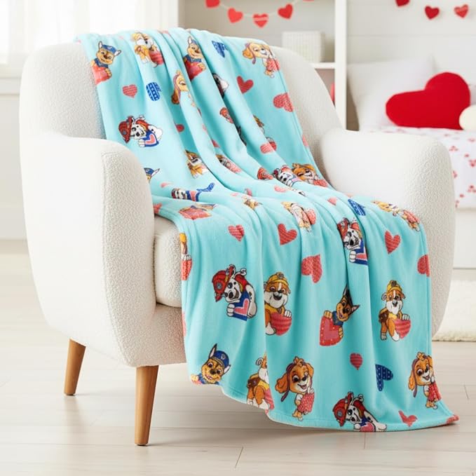 Paw Patrol Bedding Super Soft Plush Cozy Throw, 60 in x 70 in, (Officially Licensed Product) by Franco Collectibles