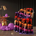 Betsey Johnson - Blanket, Buttery-Soft Throw Blanket for Couch or Bed, Boldly Plush & Oversized Bedding (Skull Ombre Black, 50" x 70")