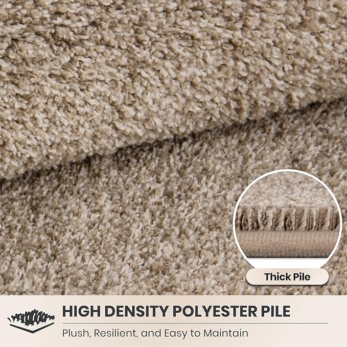 PURRUGS Dirt Trapping Door Mat 36" x 36", Non-Slip Machine Washable Entryway Rug, Dog Doormat, Indoor Front Door Mat, Super Absorbent Entry Rug for Muddy Shoes & Paws, Taupe