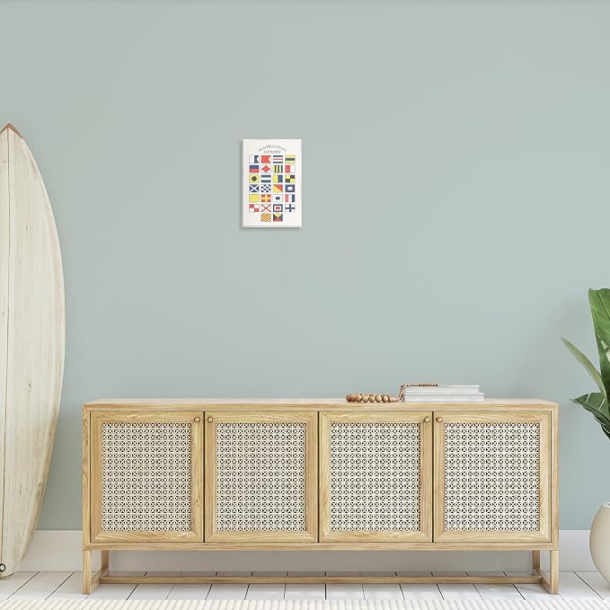 Stupell Industries 'Nautical Flag Alphabet'| Wall Plaque Art | Stupell Industries | 10 x 15 Inches, Easy to Hang and Sturdy, Made in USA, by Lil' Rue