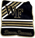 Logo Brands NCAA Raschel Throw Blanket – 50 x 60 Soft Fleece Blanket, Officially Licensed Collegiate Design, Cozy Throw for Tailgating, Game Day, & Home Décor