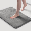 Madison Park Marshmallow Super Soft & Absorbent Bath Rug, 20 x 30, Grey | Non slip Backing, Spa Quality Luxurious Plush Bath Mat for Bathroom, Quick Dry, OEKO TEX