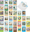 NobleWorks 36 Assorted Funny Birthday Cards in Bulk Box Set with Envelopes Dave Coverly Cartoon Humor Cake Time for Men and Women AC9375BDG-B1x36